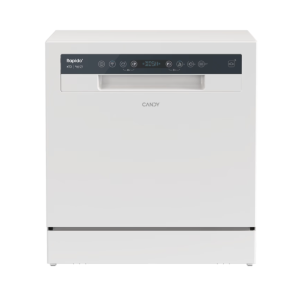Dishwasher | CP 8F9FFW | Free-standing | Width 55 cm | Number of place settings 8 | Number of programs 8 | Energy efficiency class F | Display | White