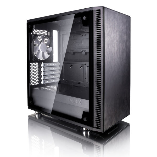 Fractal Design | Define Mini C TG | FD-CA-DEF-MINI-C-BK-TG | Side window | Left side panel - Tempered Glass | Black | Micro ATX | Power supply included No | ATX