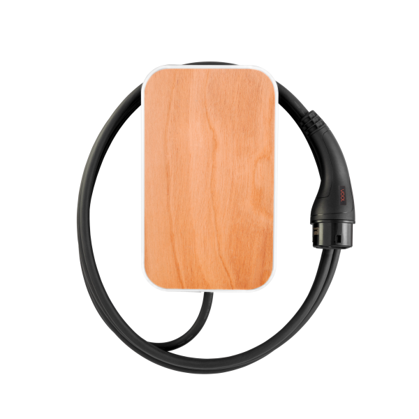VOOL EV Charger | V22TWGGPL | 22 kW | 4G, Wi-Fi (IEEE 802.11 b/g/n), Ethernet 10/100 | 6.5 m | Wood Grain Light