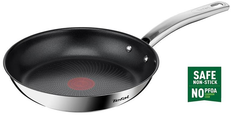 TEFAL | Frying Pan | B8170444 Intuition | Frying | Diameter 24 cm | Suitable for induction hob | Fixed handle | Black