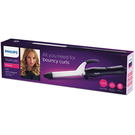 Philips | StyleCare Essential Curler | BHB862/00 | Warranty 24 month(s) | Ceramic heating system | Barrel diameter 16 mm | Temperature (max) 200 °C | Number of heating levels 1 | Display No | Black/white - Image 3