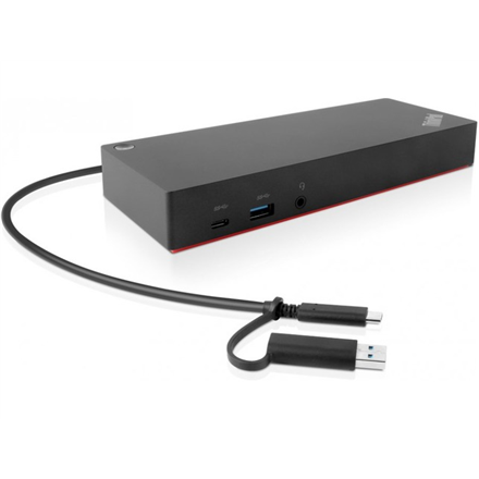 Lenovo | ThinkPad Hybrid USB-C with USB-A Dock, max 2 displays, | 40AF0135EU | USB-C Dock | Ethernet LAN (RJ-45) ports 1 | DisplayPorts quantity 2 | USB 3.0 (3.1 Gen 1) Type-C ports quantity 1 x USB-C (Gen 2, 5V / 3A power) | USB 3.0 (3.1 Gen 1) ports quantity 3 x USB-A (Gen 2, 10 Gbps) | USB 2.0 ports quantity 2 | HDMI ports quantity 2 | 90 W | Warranty 36 month(s)