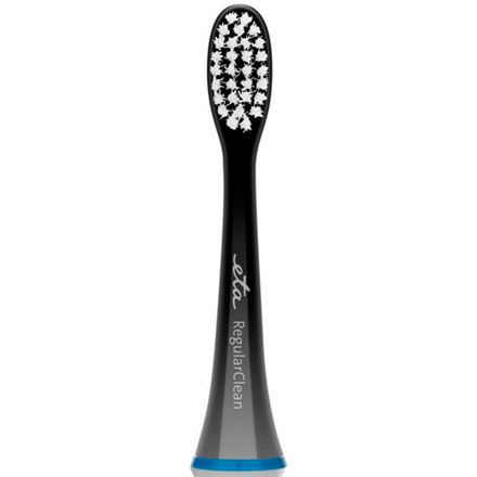 ETA | Toothbrush replacement | RegularClean ETA070790500 | Heads | For adults | Number of brush heads included 2 | Number of teeth brushing modes Does not apply | Black