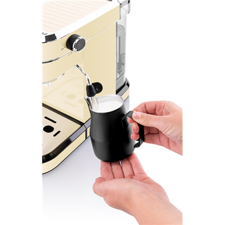 ETA | Espresso coffee maker | ETA618190040 Storio | Pump pressure 20 bar | Built-in milk frother | Semi-automatic | 1350 W | Beige - Image 4