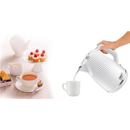 TEFAL | Electric Kettle | KO250130 | Electric | 2400 W | 1.7 L | Plastic | 360° rotational base | White - Image 7