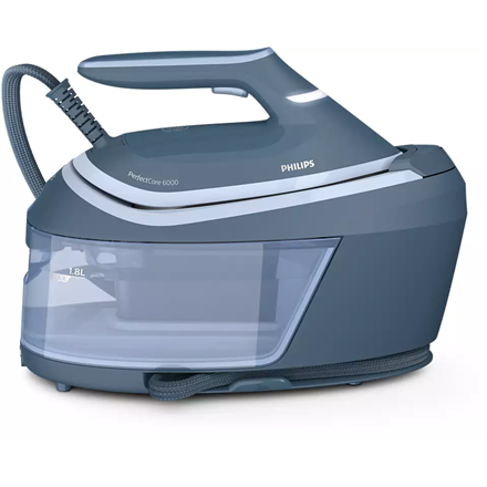 Philips | Ironing System | PSG6042/20 PerfectCare 6000 Series | 2400 W | 1.8 L | 8 bar | Auto power off | Vertical steam function | Calc-clean function | Blue