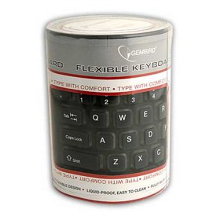Gembird | Flexible keyboard | Wired | US | USB + PS/2 - Image 6