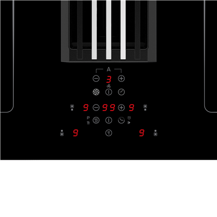 CATA | IAS 770 | Induction hob with built-in hood | Number of burners/cooking zones 4 | Touch | Timer | Black - Image 4