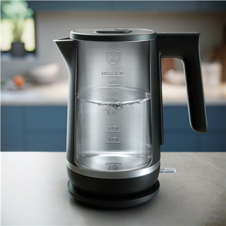 Philips Double Walled Kettle | HD9395/90 | Electric | 2200 W | 1.7 L | Stainless steel/Plastic | 360° rotational base | Black - Image 6