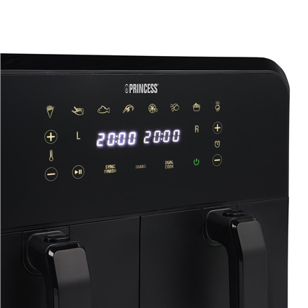 Princess Double Basket Airfryer | 182068 | Power 2400 W | Capacity 8 L | Black - Image 4