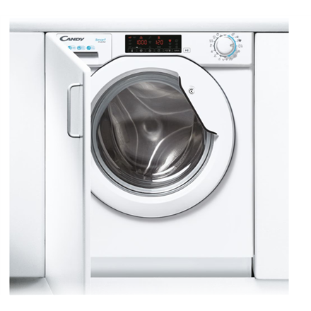 Candy Washing Machine | CBW 48TWME-S | Energy efficiency class A | Front loading | Washing capacity 8 kg | 1400 RPM | Depth 54 cm | Width 60 cm | LCD | White - Image 4