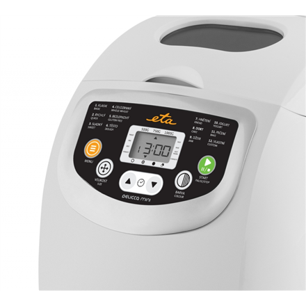 ETA Bread Maker | ETA814990000 DELICCA MINI | Power 600 W | Number of programs 12 | Display Yes | White - Image 3