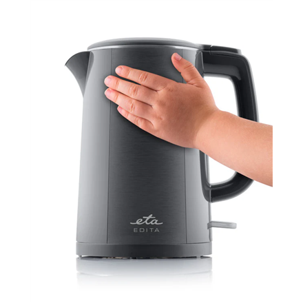 ETA Kettle | ETA859590020 EDITA | Electric | 2200 W | 1.5 L | Stainless steel | 360° rotational base | Gray - Image 3