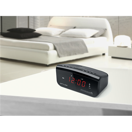 Muse | Clock radio PLL | M-12CR | Alarm function | Black - Image 2
