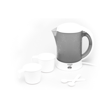 Adler | Travel Kettle | AD 1268 | Standard | 600 W | 0.6 L | Plastic | White - Image 3