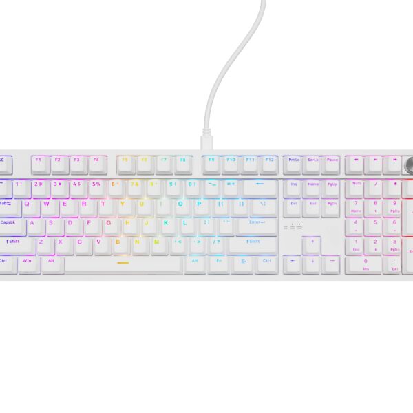 Genesis Thor 404 | Mechanical Gaming Keyboard | Wired | US | White | USB | Outemu Peach Silent