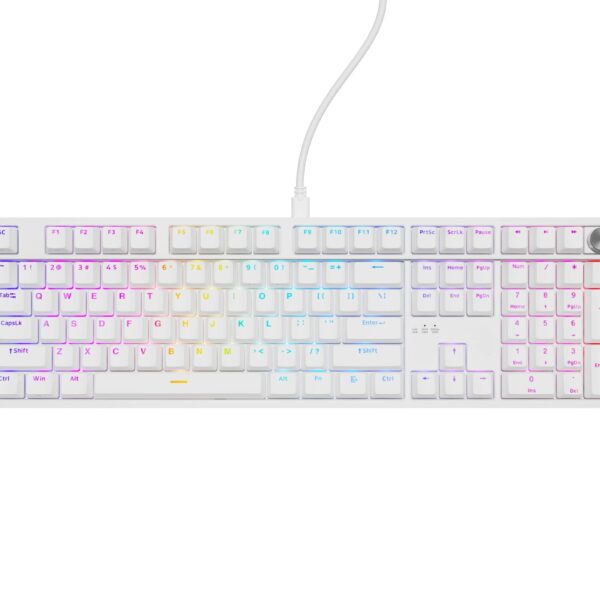 Genesis Thor 404 | Mechanical Gaming Keyboard | Wired | US | Outemu Peach Silent | White