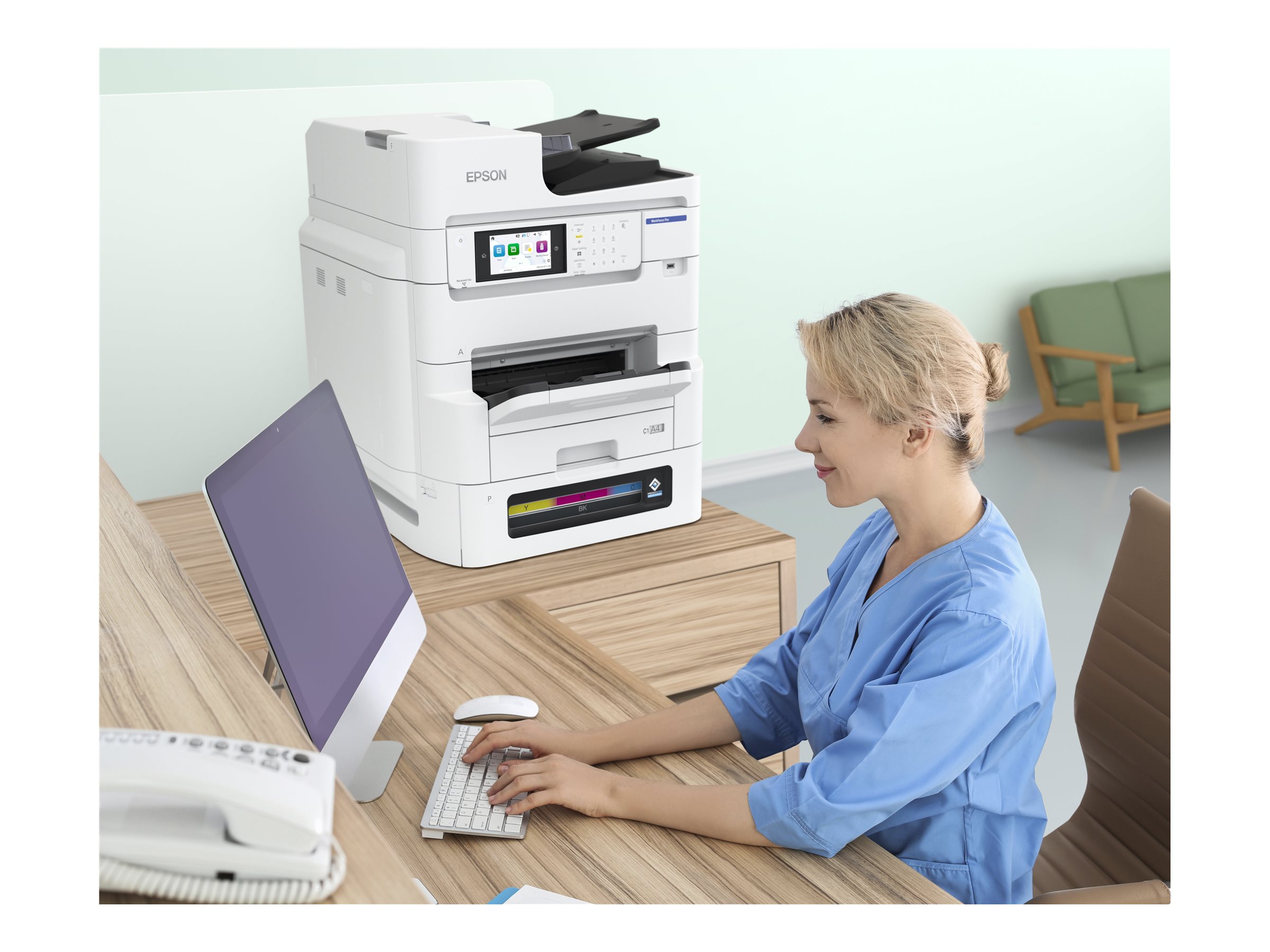 Epson Multifunctional printers | WorkForce Pro EM-C8101RDWF | Inkjet | Colour | A4 | Wi-Fi | White - Image 15