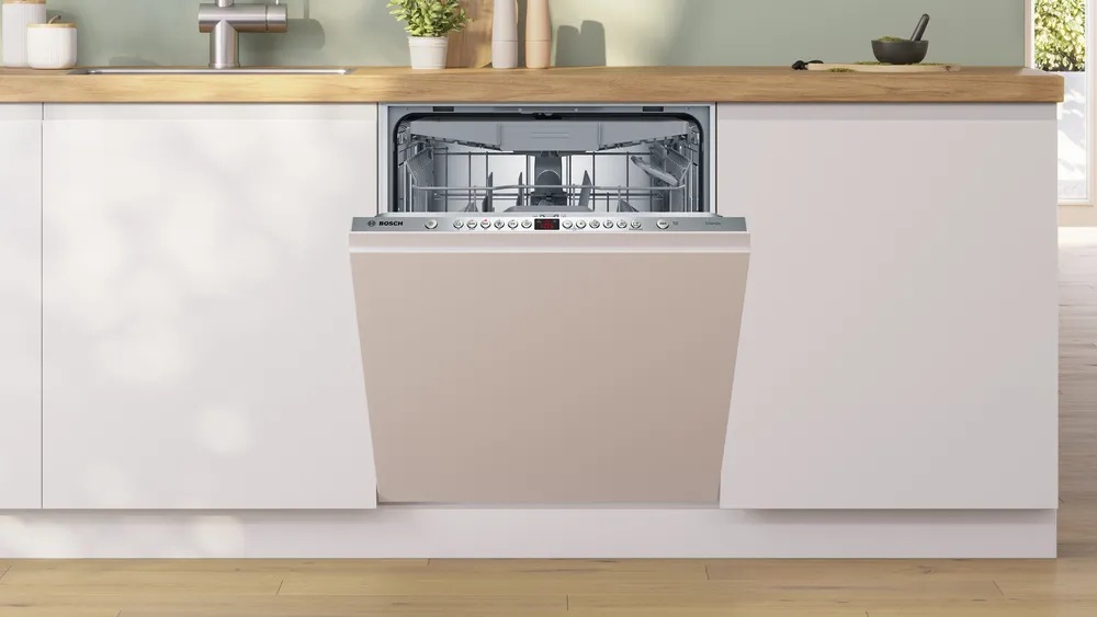 Bosch Dishwasher | SMV46KX12E | Built-in | Width 60 cm | Number of place settings 13 | Number of programs 6 | Energy efficiency class E | AquaStop function | White - Image 3