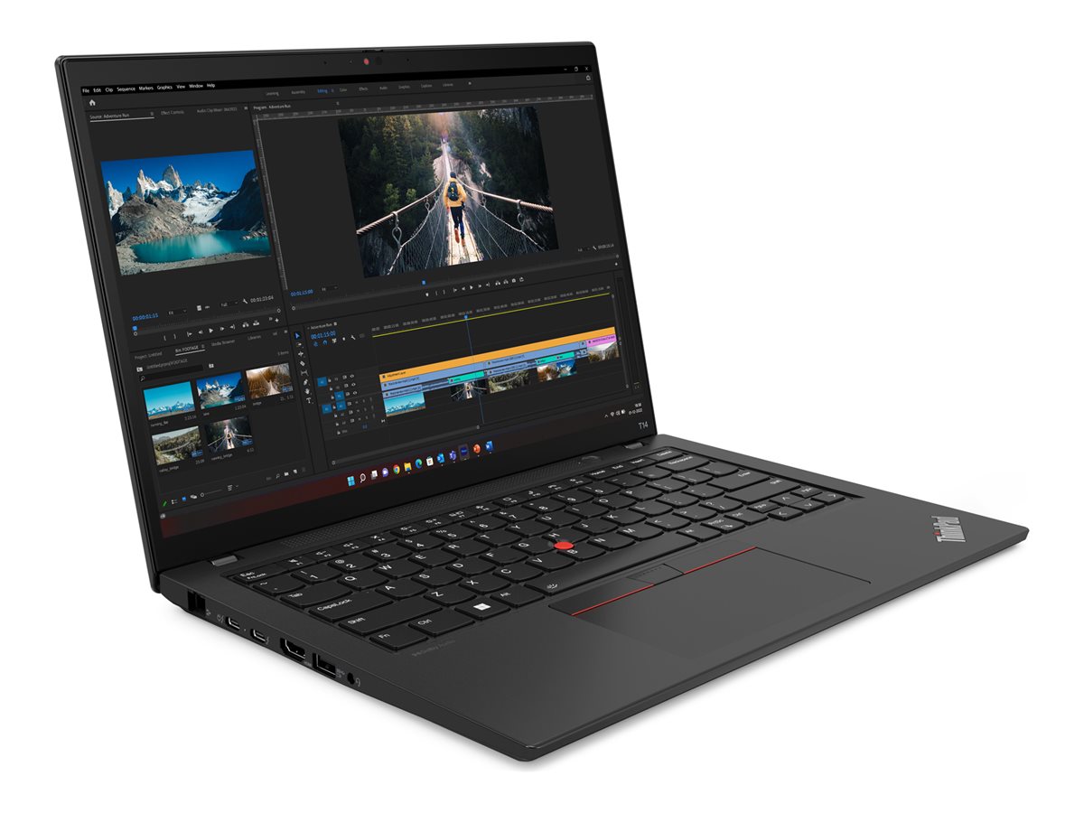 Lenovo ThinkPad T14 G6 | Black | 14 " | IPS | WUXGA | 1920 x 1200 pixels | Anti-glare | Intel Core Ultra 5 | 225U | 16 GB | SODIMM DDR5 | Solid-state drive capacity 512 GB | Intel Graphics | Windows 11 Pro | 802.11ax | Bluetooth version 5.3 | Keyboard language Nordic | Keyboard backlit | Warranty 36 month(s) | Battery warranty 12 month(s) - Image 9
