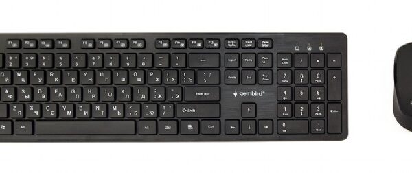 Gembird KBS-WCH-04-RU | Keyboard and Mouse Set | Wireless | Russian | Black