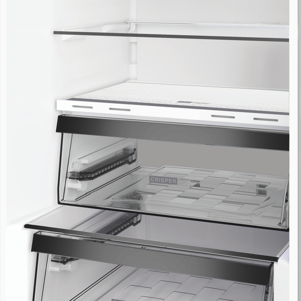 Whirlpool Refrigerator | WHK 26363 XP6E | Energy efficiency class C | Free standing | Combi | Height 186.5 cm | No Frost system | Fridge net capacity 210 L | Freezer net capacity 106 L | 35 dB | Pearl Inox - Image 8