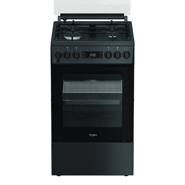 Whirlpool Cooker | W5G8LMSWTA | Hob type Gas | Oven type Electric | Anthracite | Width 50 cm | Depth 60 cm | 60 L