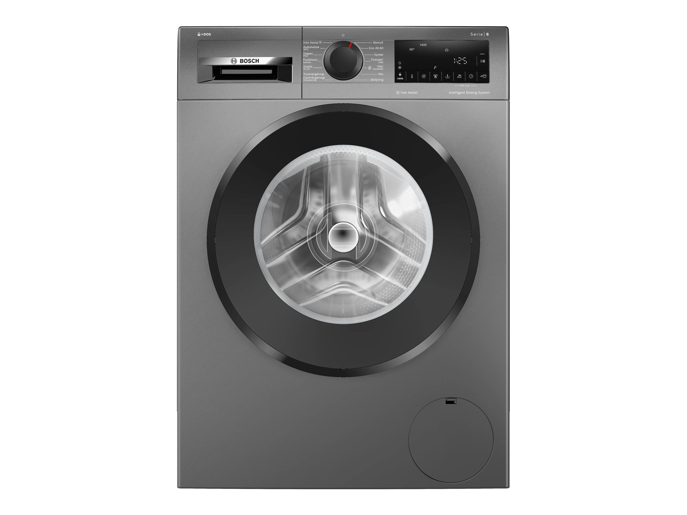 Bosch Washing Machine | WGG244RFSN | Energy efficiency class A | Front loading | Washing capacity 9 kg | 1400 RPM | Depth 59 cm | Width 59.8 cm | Display | LED | Grey - Image 2