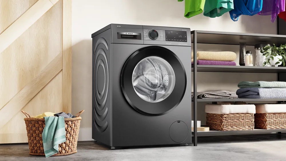 Bosch Washing Machine | WGG244RFSN | Energy efficiency class A | Front loading | Washing capacity 9 kg | 1400 RPM | Depth 59 cm | Width 59.8 cm | Display | LED | Grey - Image 9