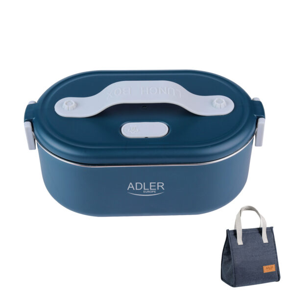 Adler | Electric lunch box with thermal bag | AD 4522 | 0.8 L | Plastic/Stainless steel | Blue | Lid included