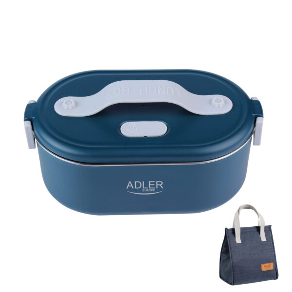 Adler | Electric lunch box with thermal bag | AD 4522 | 0.8 L | Plastic/Stainless steel | Lid included | Blue