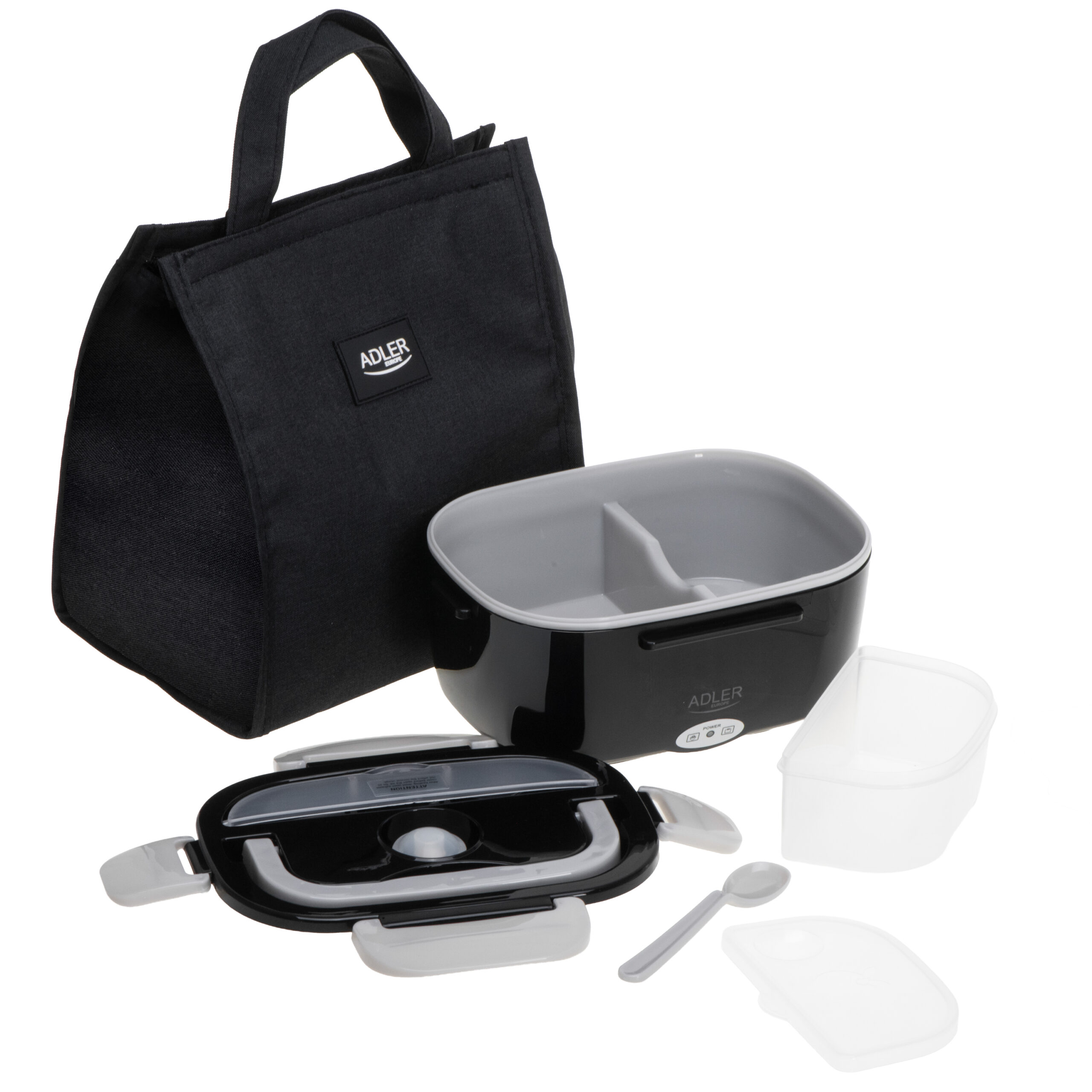 Adler | Electric lunch box with 5 litres thermal bag | AD 4521 | 1 L | Black | Lid included - Image 4