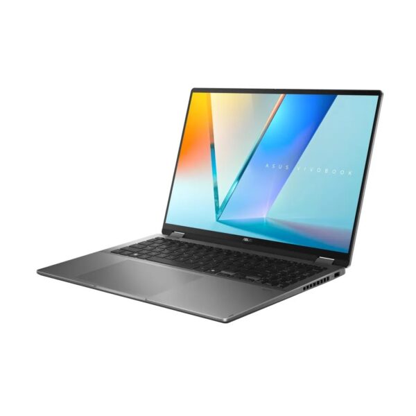 Asus Vivobook 16 Flip TP3607SH-RJ013W | Matte Gray | 16 " | OLED | Touchscreen | 3K | 2880 x 1800 pixels | 120 Hz | Glossy | Intel Core Ultra 7 | 258V | 32 GB | LPDDR5X | Solid-state drive capacity 1000 GB | NVIDIA GeForce RTX 5060 | GDDR7 | 8 GB | Windows 11 Home | 802.11be | Bluetooth version 5.4 | Keyboard language US international | Keyboard backlit | Warranty 24 month(s)