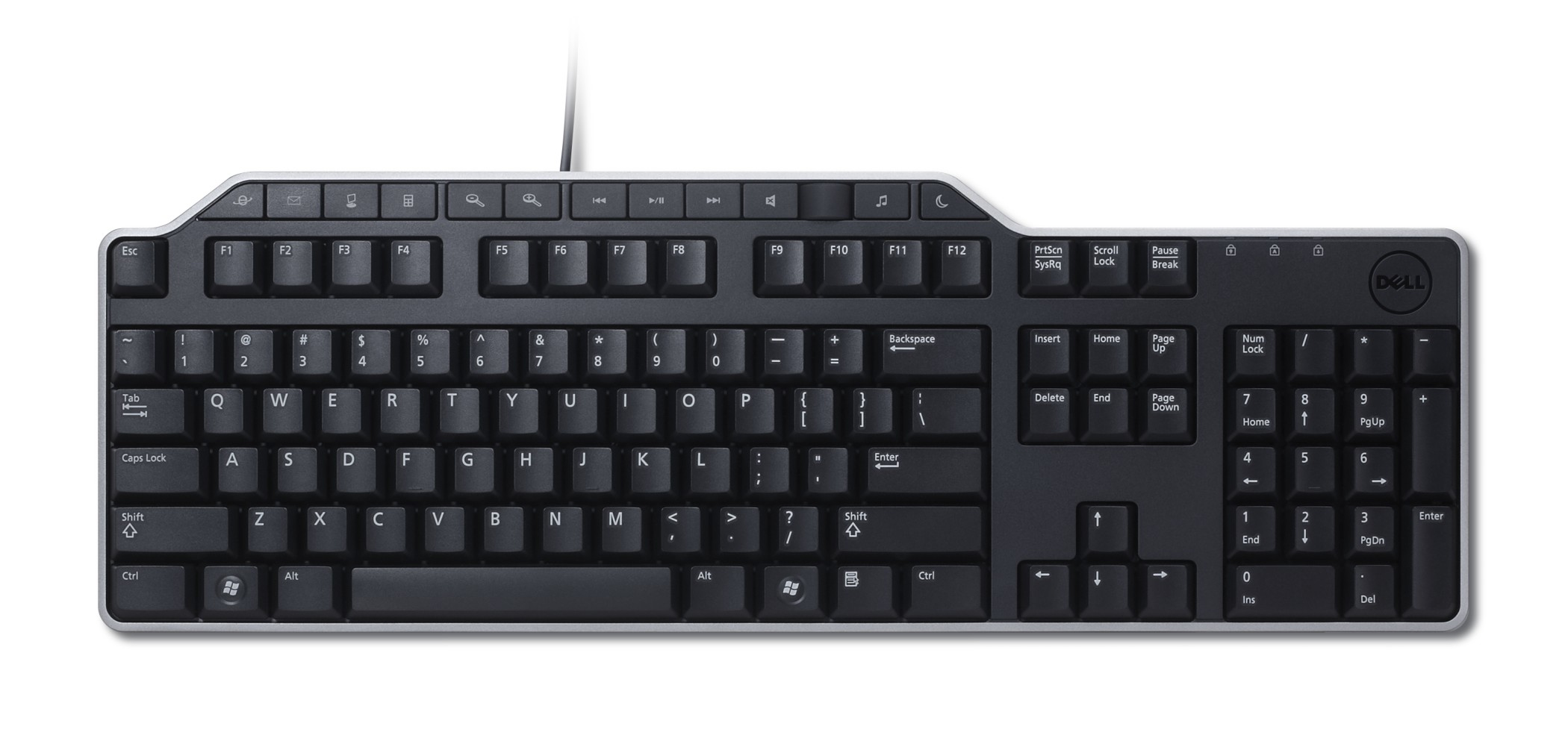 Dell | Keyboard | KB522 | Multimedia | Wired | EN | Black | USB 2.0 | Numeric keypad - Image 24