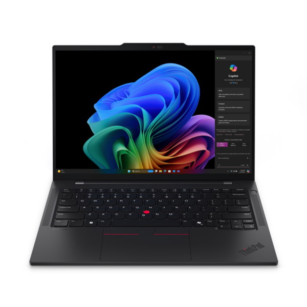 Lenovo ThinkPad T14s | Black | 14 " | IPS | WUXGA | 1920 x 1200 pixels | Anti-glare | Snapdragon X Elite | X1E-78-100 | 32 GB | Soldered LPDDR5x | Solid-state drive capacity 1000 GB | Qualcomm Adreno GPU | Windows 11 Pro | 802.11be | Bluetooth version 5.3 | Keyboard language Nordic | Keyboard backlit | Warranty 36 month(s) | Battery warranty 12 month(s)