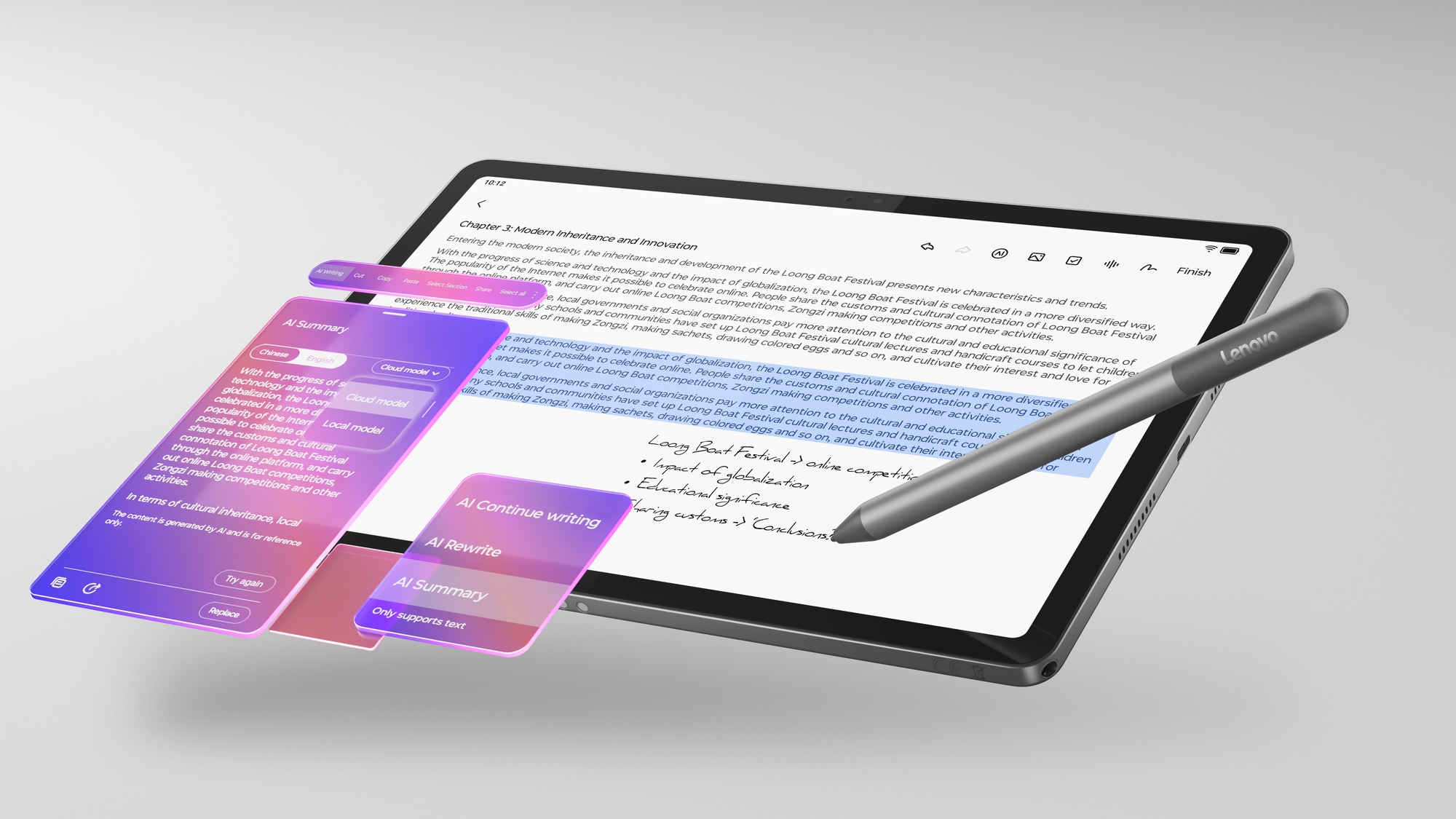 Lenovo ZAFR0399SE | Idea Tab Wi-Fi (w/o power adapter) | 11 " | Luna Grey | IPS | 2560 x 1600 pixels | MediaTek | Dimensity 6300 | 8 GB | Soldered LPDDR4x | 256 GB | Wi-Fi | Front camera | 5 MP | Rear camera | 8 MP | Bluetooth | 5.2 | Android | 15 (OS upgrades until Android 17 and 4 years security patches) | Warranty 24 month(s) | Lenovo Tab Pen, USB-A to USB-C cable, anual - Image 8