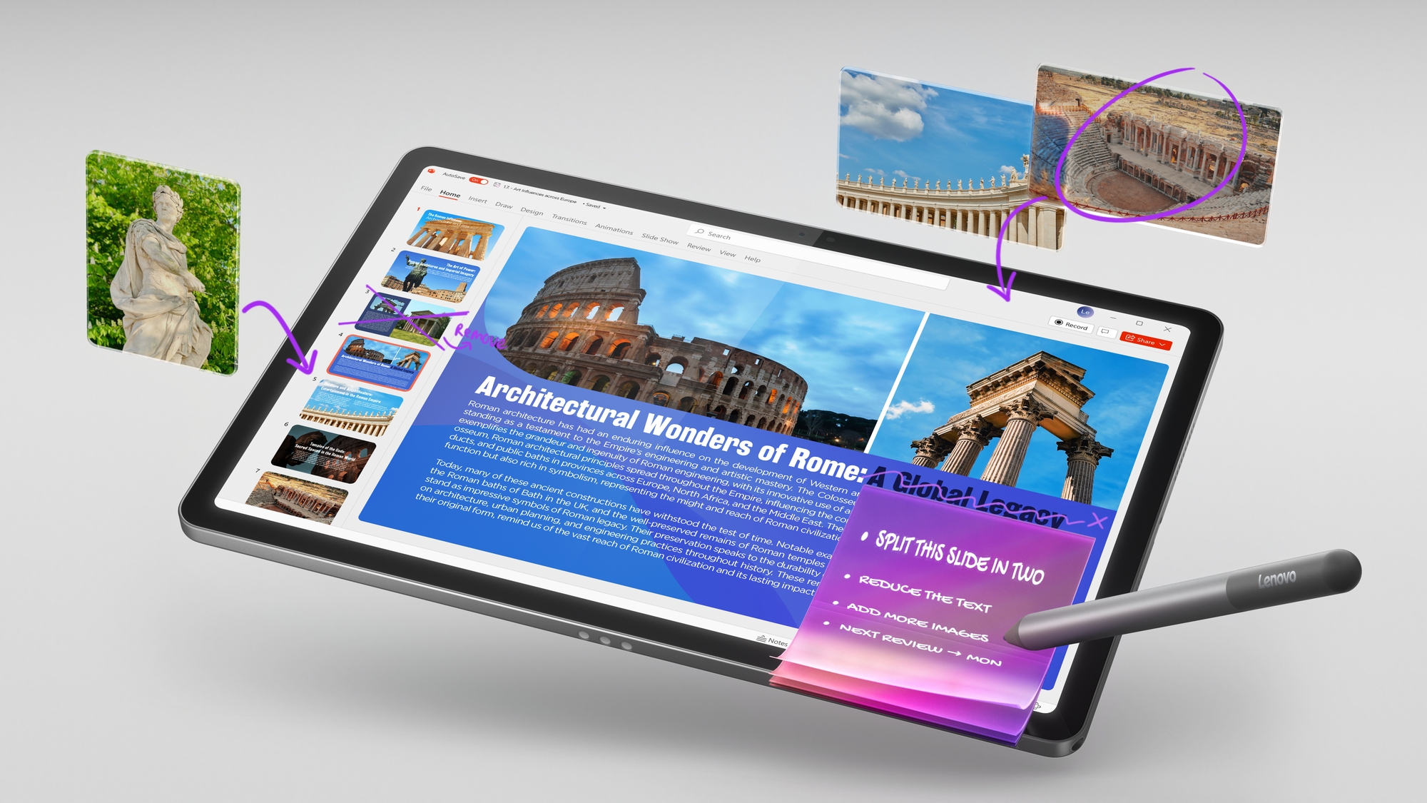 Lenovo ZAFR0399SE | Idea Tab Wi-Fi (w/o power adapter) | 11 " | Luna Grey | IPS | 2560 x 1600 pixels | MediaTek | Dimensity 6300 | 8 GB | Soldered LPDDR4x | 256 GB | Wi-Fi | Front camera | 5 MP | Rear camera | 8 MP | Bluetooth | 5.2 | Android | 15 (OS upgrades until Android 17 and 4 years security patches) | Warranty 24 month(s) | Lenovo Tab Pen, USB-A to USB-C cable, anual - Image 9