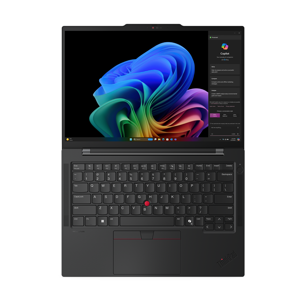 Lenovo ThinkPad T14s | Black | 14 " | IPS | WUXGA | 1920 x 1200 pixels | Anti-glare | Snapdragon X Elite | X1E-78-100 | 32 GB | Soldered LPDDR5x | Solid-state drive capacity 1000 GB | Qualcomm Adreno GPU | Windows 11 Pro | 802.11be | Bluetooth version 5.3 | Keyboard language English | Keyboard backlit | Warranty 36 month(s) | Battery warranty 12 month(s) - Image 32