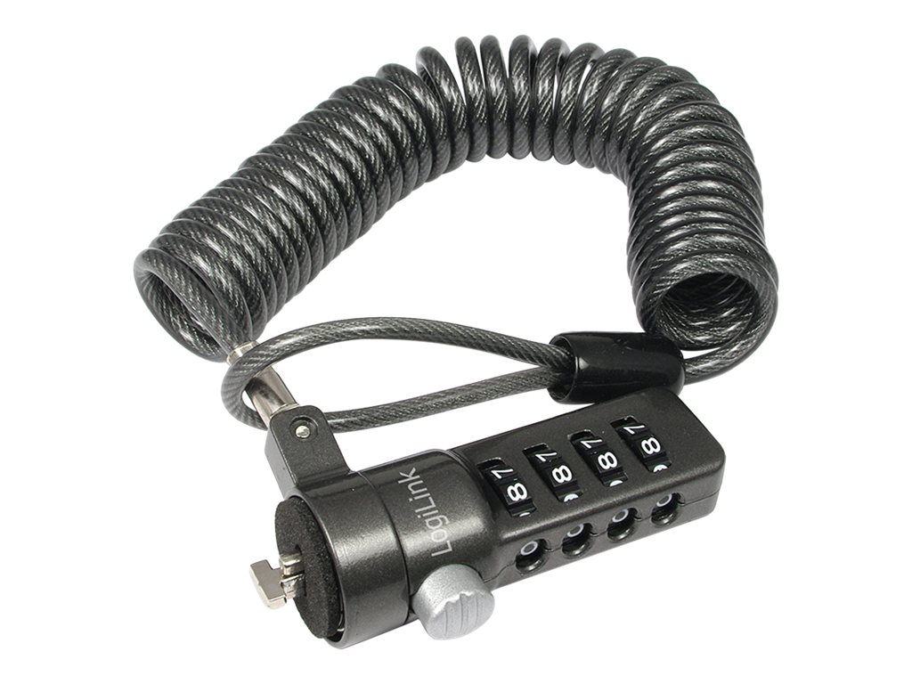 Logilink NBS004, Notebook Coil Cable Lock, black - Image 2