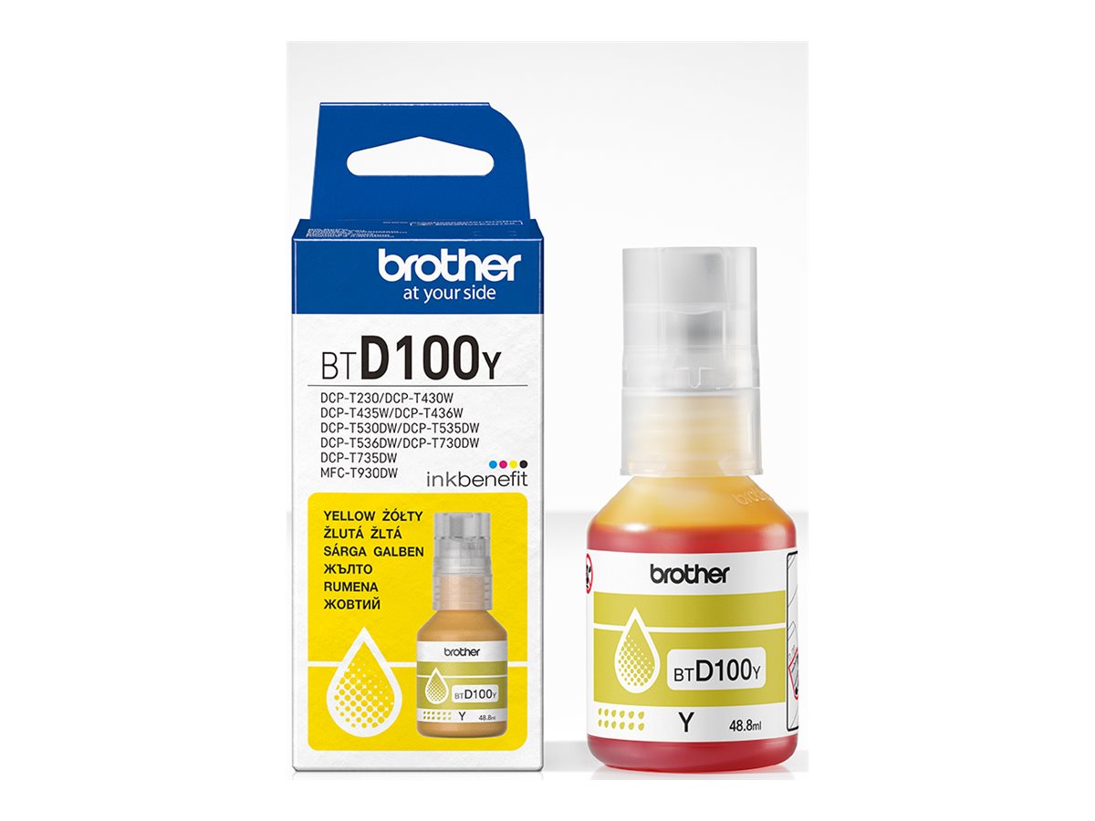 Brother BTD100Y | Ink Bottle | Yellow - Image 2
