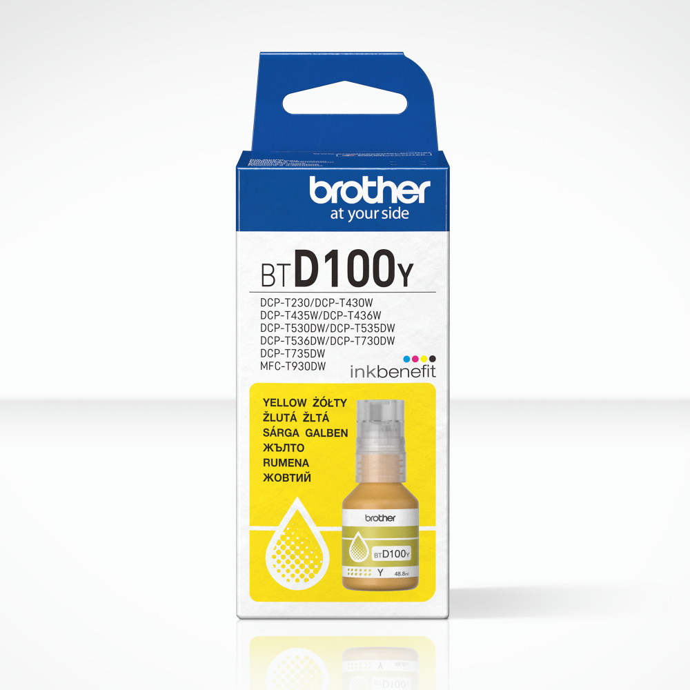 Brother BTD100Y | Ink Bottle | Yellow - Image 4