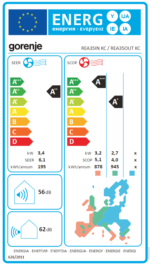 Gorenje | Air Conditioner, Indoor unit | 20003665 REA35IN KC - Image 8