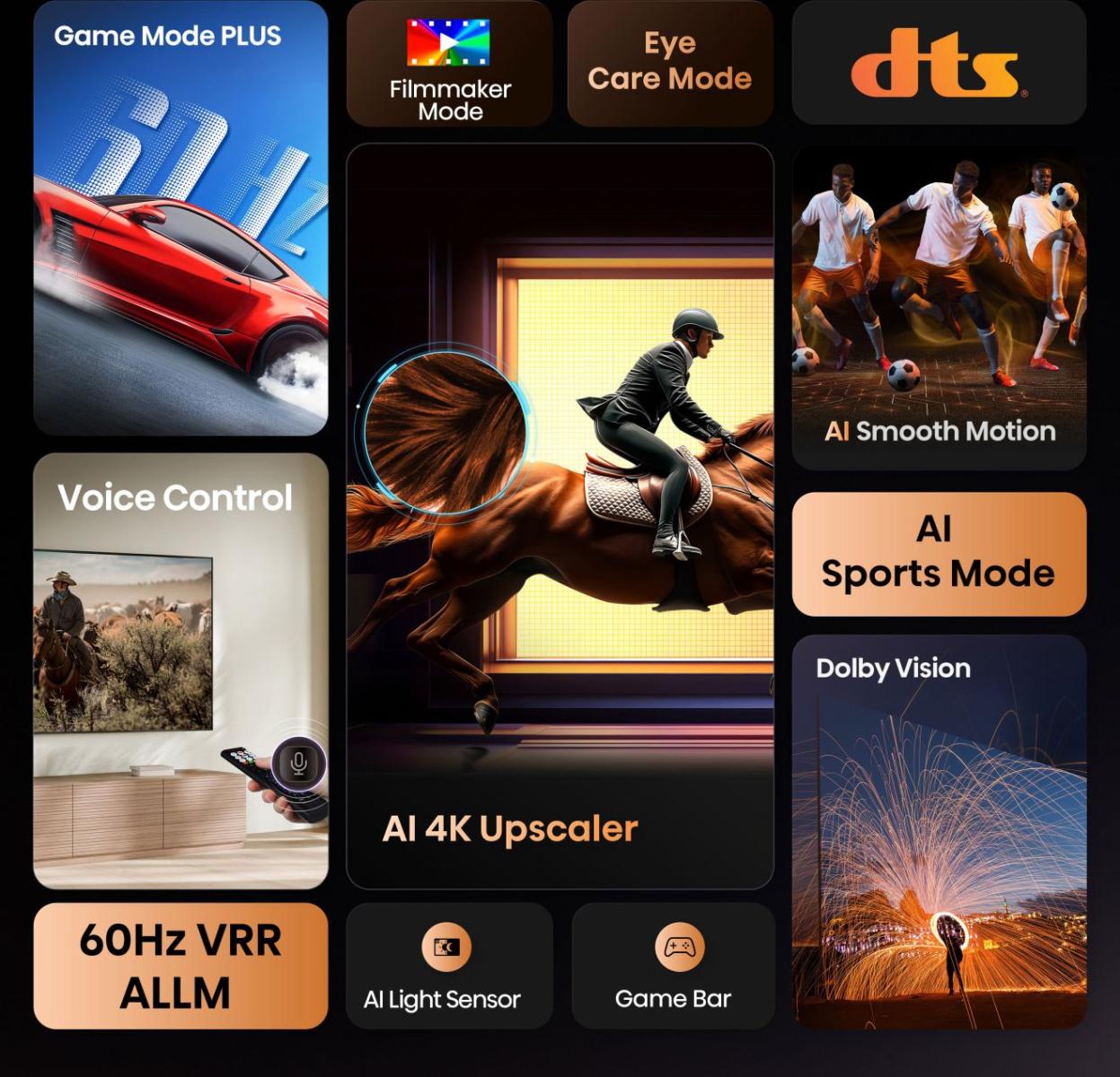 Hisense 65A6Q | 65 | Smart TV | VIDAA Smart OS | UHD | Black - Image 5