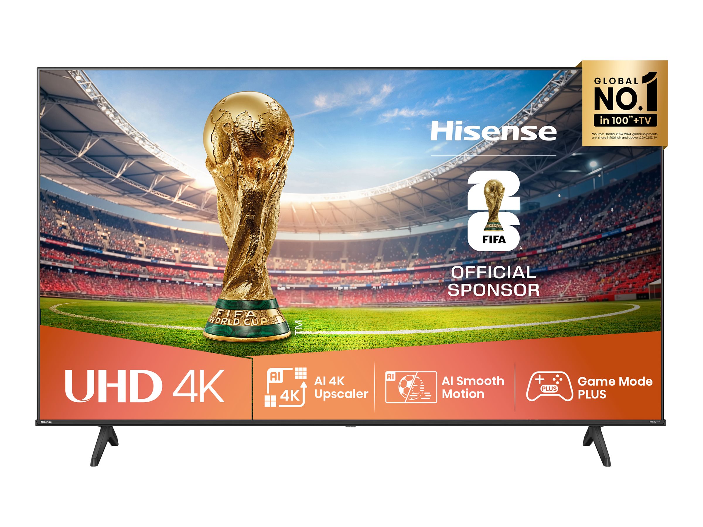 Hisense UHD Smart TV | 50A6Q | 50" | Smart TV | VIDAA OS | UHD | Black - Image 2