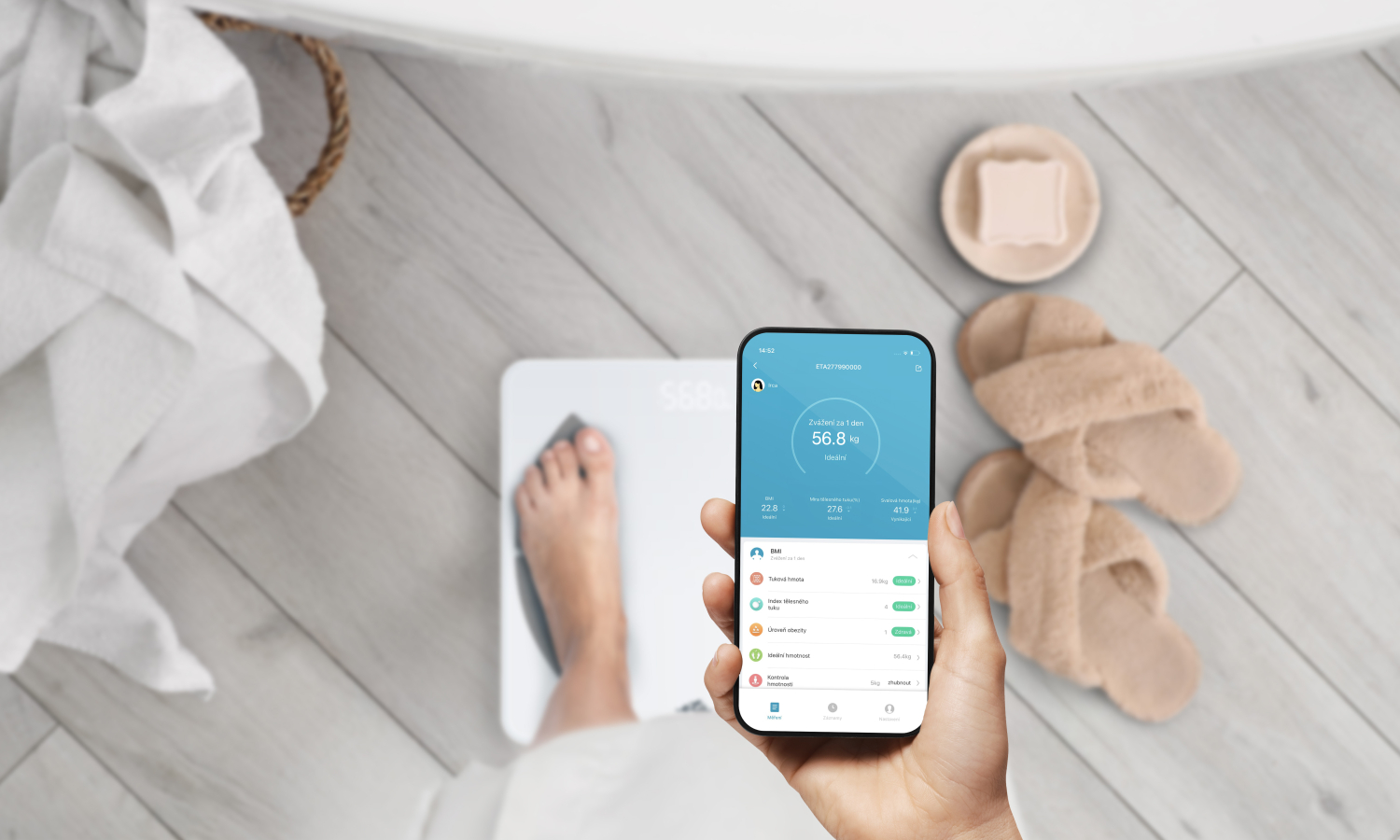 ETA Personal Scale | ETA277990000 Vital Fitness | Maximum weight (capacity) 180 kg | Accuracy 100 g | Body Mass Index (BMI) measuring | White - Image 8