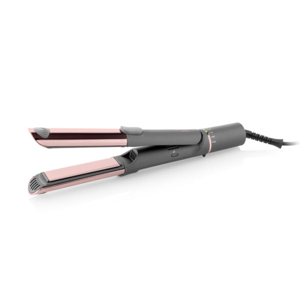 ETA Hair Straightener and Curler | ETA132390000 Fenité Exclusive 2-in-1 | Ceramic heating system | Temperature (min) 140 °C | Temperature (max) 200 °C | Number of heating levels 5 | 1700 W | Grey/Pink