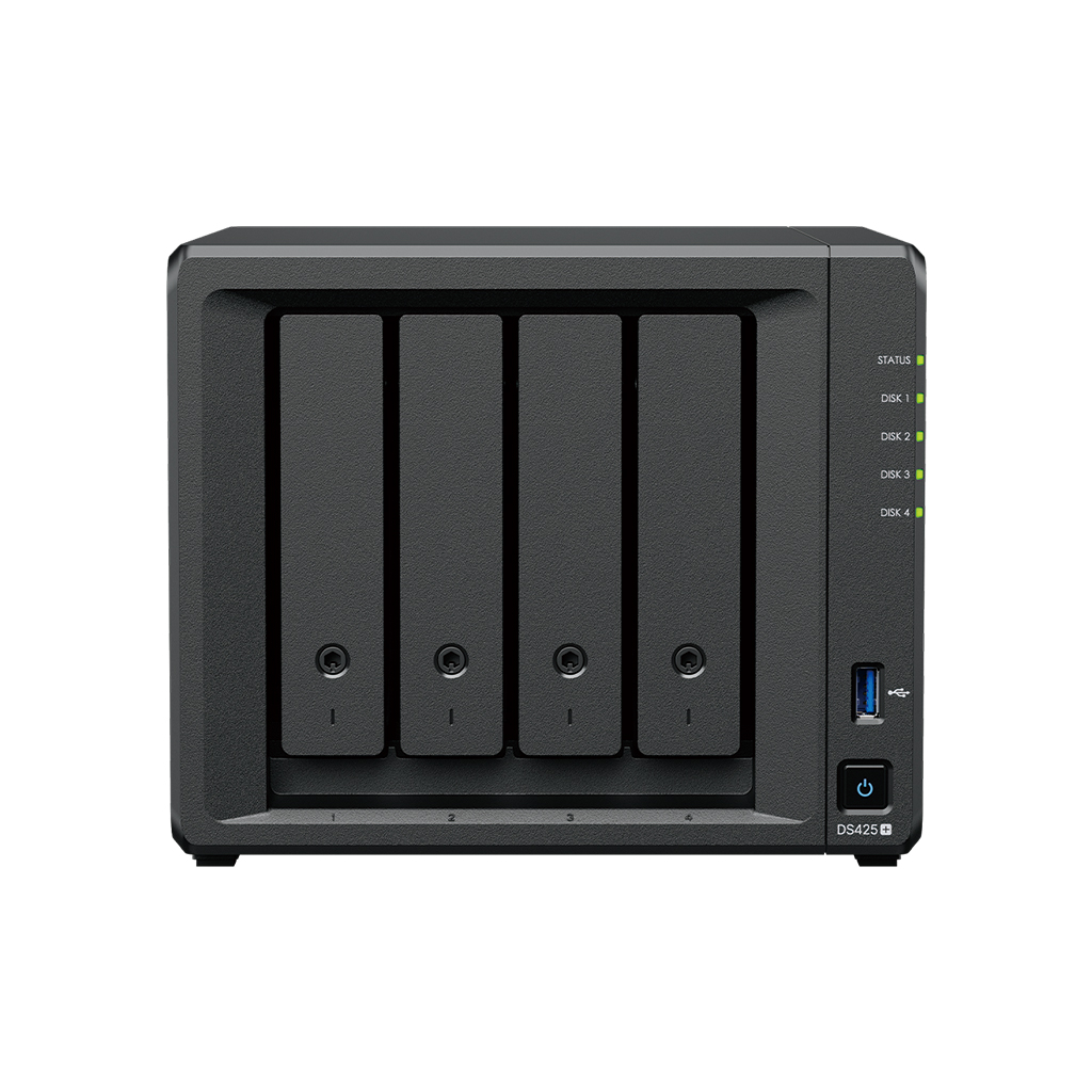 Synology DiskStation | DS425+ | Intel Celeron | J4125 | Processor frequency 2.0 GHz | 2 GB | DDR4 | Black