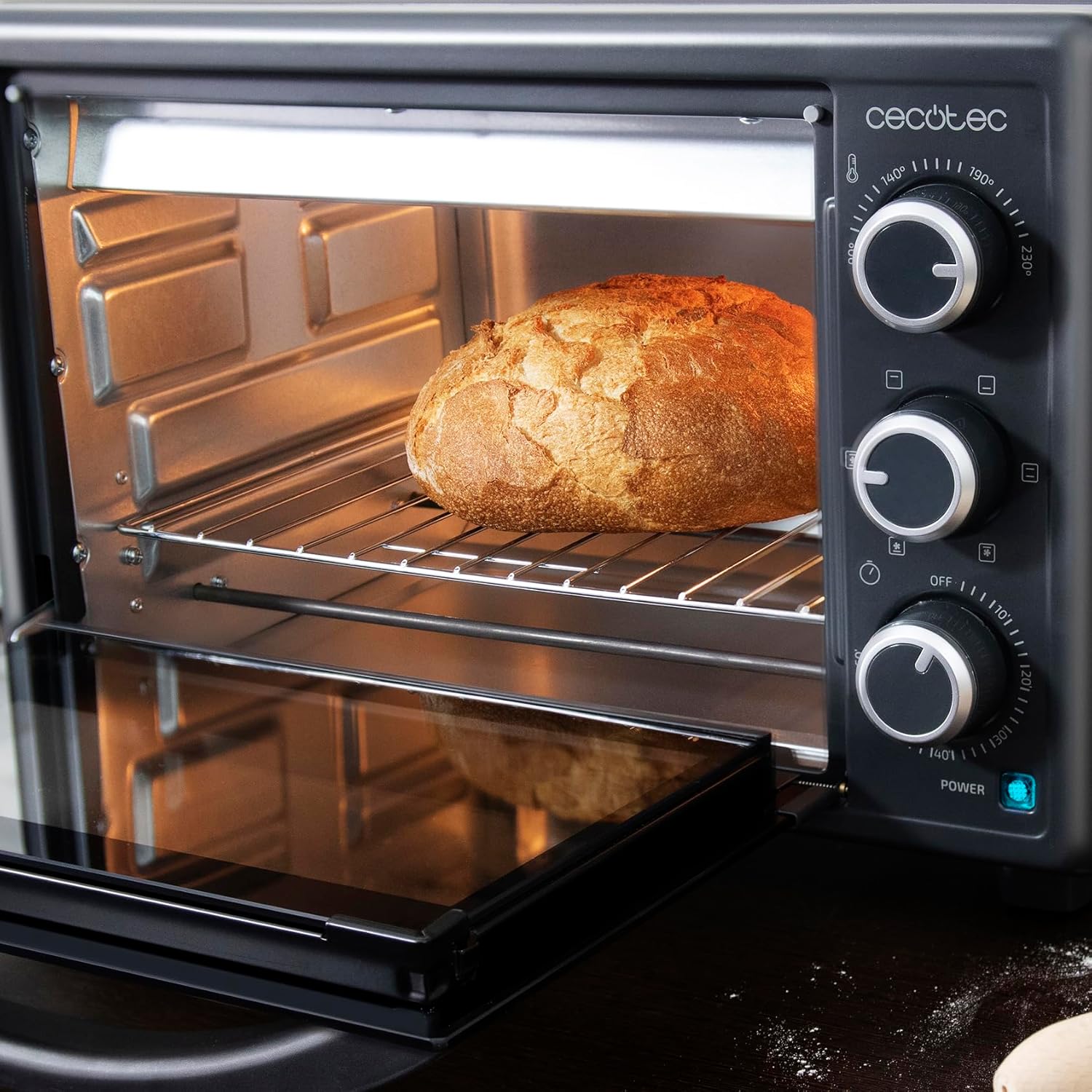 Cecotec Mini Oven | Bake&Toast 2600 Black 4Pizza | 26 L | 1500 W | Black - Image 4