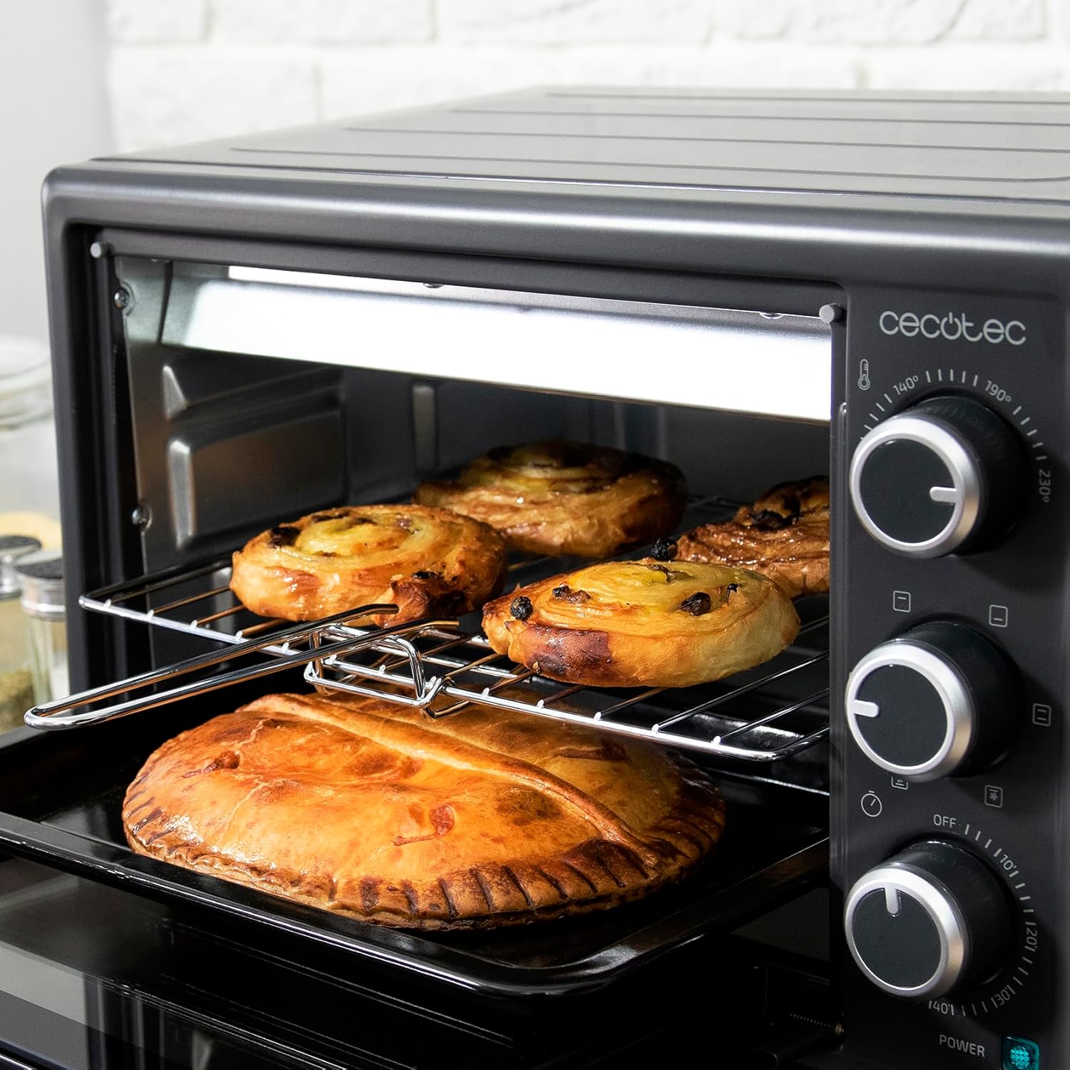 Cecotec Mini Oven | Bake&Toast 2600 Black 4Pizza | 26 L | 1500 W | Black - Image 6