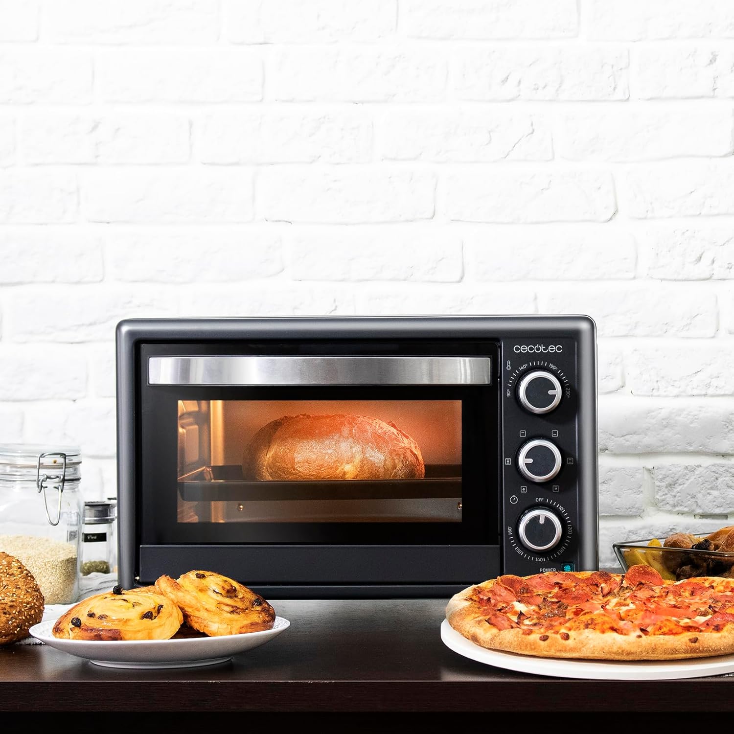 Cecotec Mini Oven | Bake&Toast 2600 Black 4Pizza | 26 L | 1500 W | Black - Image 7